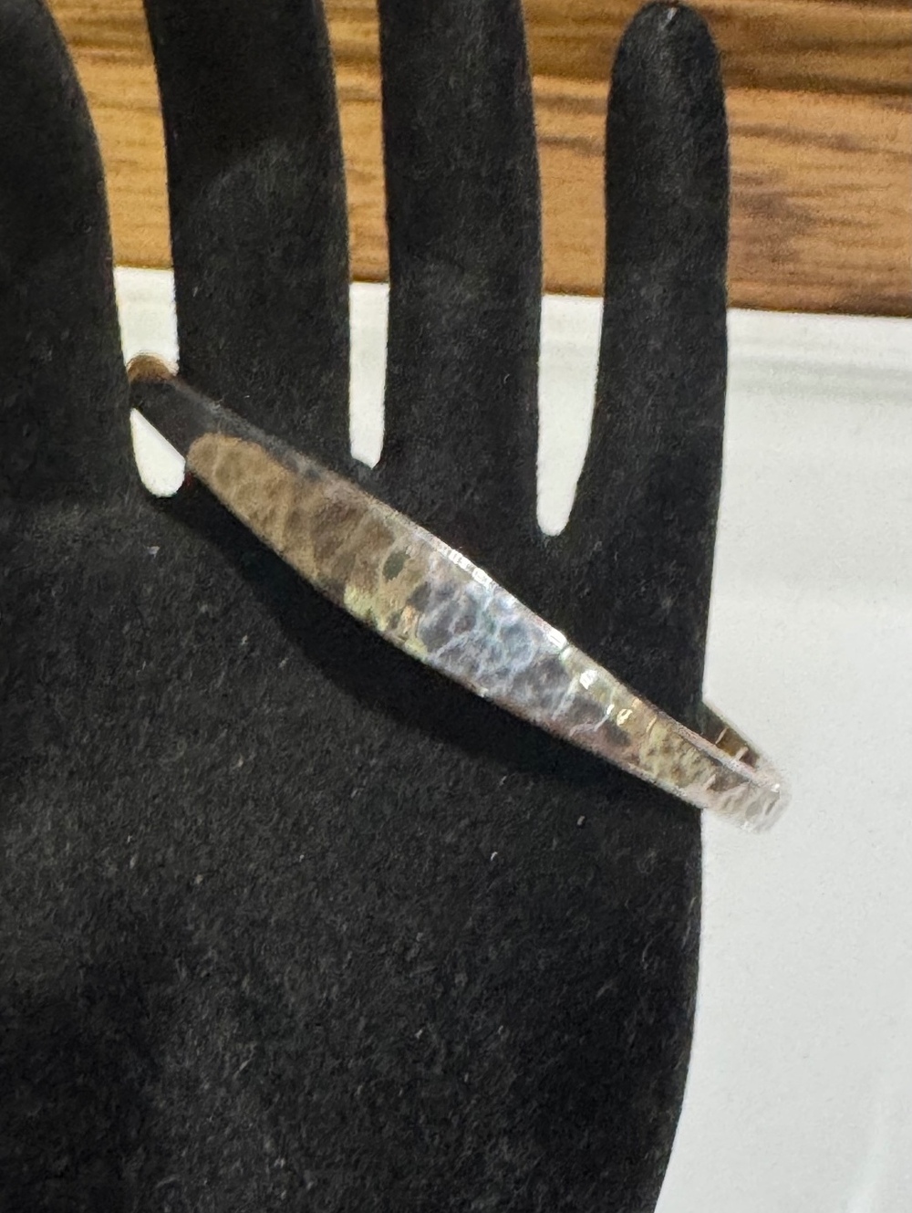 RETIRES James Avery 925 Sterling Silver Hammered Cuff Bracelet